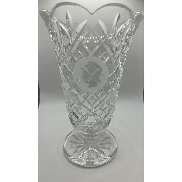 Waterford Crystal Vase 1991 75th Years Of Excellence Limited Edition 8.5" Tall - Picture 3 of 10